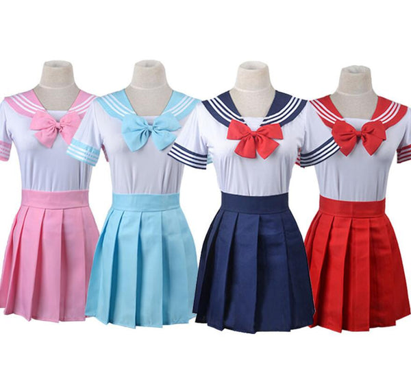 Japanese School Uniforms Girls Pleat Skirt Costume