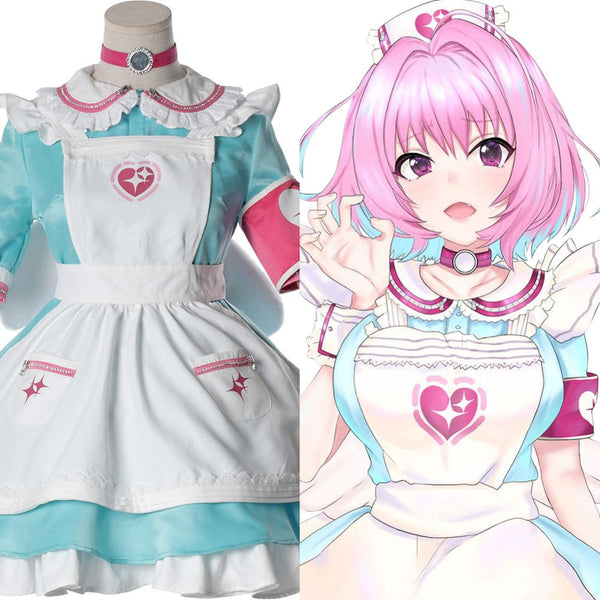 The a Girls Yumemimi Riamumu Cosplay Costume Maid Dress Halloween Carnival Costumes