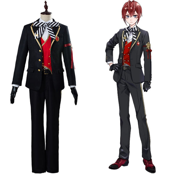 Twisteded Wonderland Riddlele Treyey Deucece Cater Acece Cosplay Costume Outfit Uniform Halloween Carnival Costumes