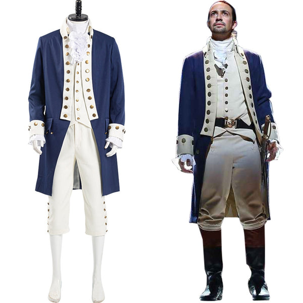 Musical Hamilton Cosplay Alexander Hamilton Kostüm Mantel Erwachsene Herren Uniform Outfit