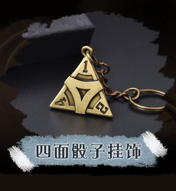Anime Hot Game Identity V Multi-style Props Jack Air Gardener Cosplay Metal Pendant Keychain Dice Keyring Hang Decorations Gift