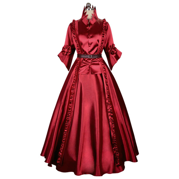 Anime Identity V Cosplay Costume Regulator Madam Red Bloody Queen Cosplay Costume Long Dress Halloween Carnival Party Costumes