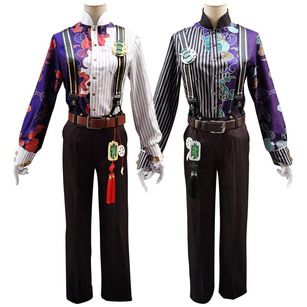 Hot Game Identity V Cosplay Costume The Soul Of Umbrella New Skin Cosplay Costume White/black Wu Chang Uniform Halloween Clothes