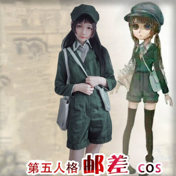 Anime Game Identity V Cosplay Costume Postman Halloween Party Wear Costumes Cosplay Props Clothing Set With Hat Bag