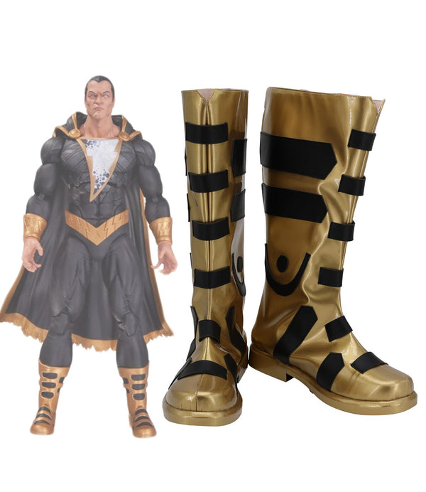 Black Adamam Boots Cosplay Teth-Adamam Cosplay Boots Custom Made Shoes for Boys and Girls Any Size