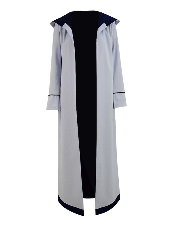 Dr. 13th Gray Long Coat Cosplay Costume  Women Jacket Trench