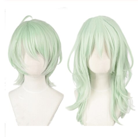 Game Fire Emblem ThreeHouses Byleth Beleth Cosplay Wig Mint Green Heat Resistant Synthetic Hair Wigs + Wig Cap