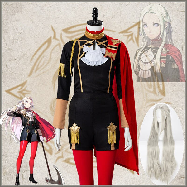 Fire and Emblem Three a Houses Edelgardrd Von Hresvelgrgr Cosplay Costume Adult Women Girl Suit Cloak Full Set For Halloween Carnival