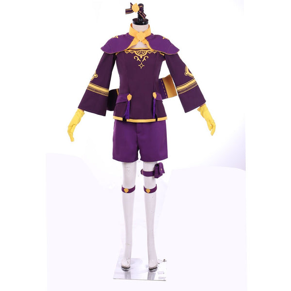 Game Fire Emblem Bernadetta Cosplay Halloween Set Purple Suit Game Party Costume All size Full Set