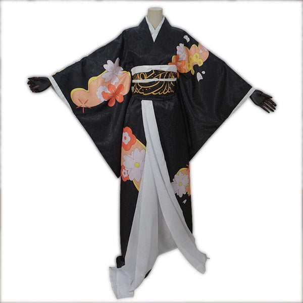 Kibutsujiji Muzanan Cosplay Costume Women Kimono Kimetsusu Yaibaba Anime Costume