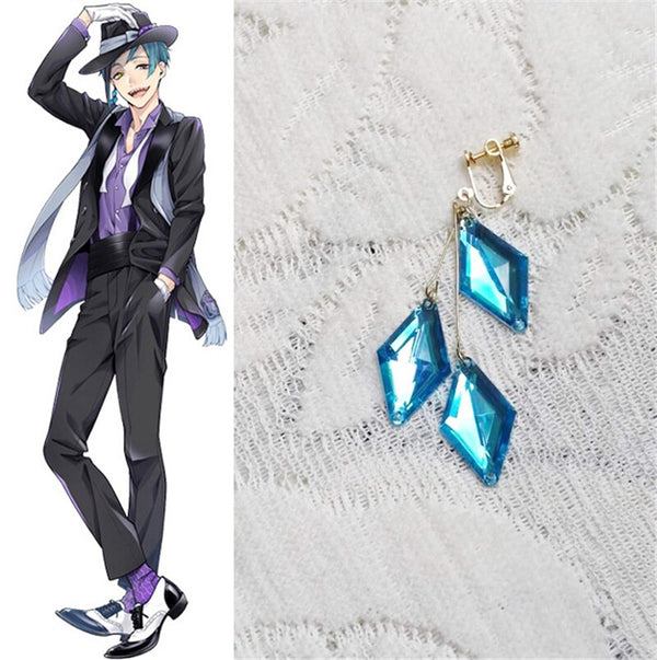 Jadede Leechch Blue Earring Floydyd Leech Cosplay Props Eardrop Dangler