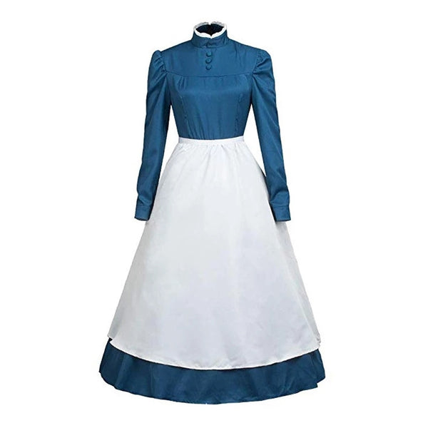 Anime Howl's Moving Castle Sophie Hatter Wizard Howl Group of Characters Anime Cosplay Costume Dress