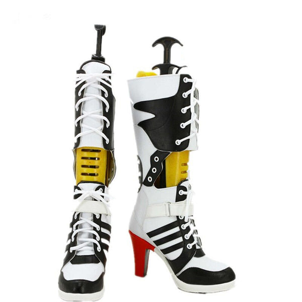 Movie Joker Women Cosplay Middle Heel Boots Shoes