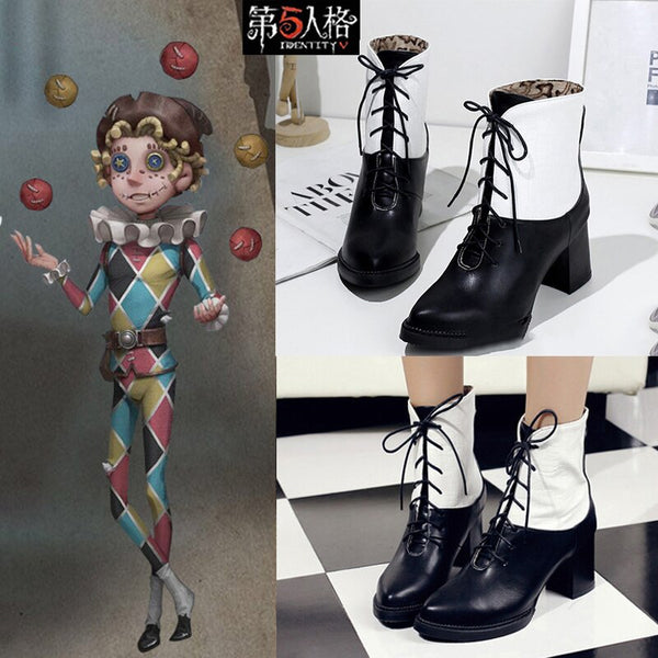 Game Identity V Mike Morton /Acrobat Cosplay Shoes  PU Boots Halloween Cosplay Accessories
