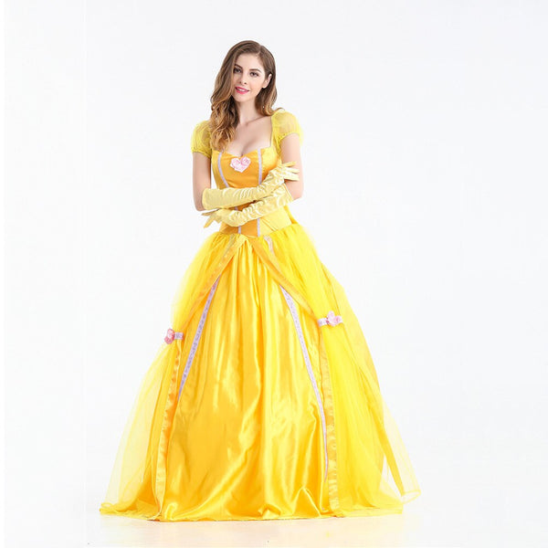 Beauty and Beast Fairy Tale princess belle Costume Dress