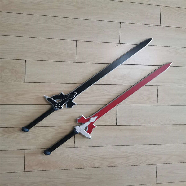 Black vs Red Cosplay Prop Weapon SAO Sword Art Game Online Dark Elucidator Kirito Kirigaya Sword Kirigaya Kazuto Cosplay PU Prop 79cm