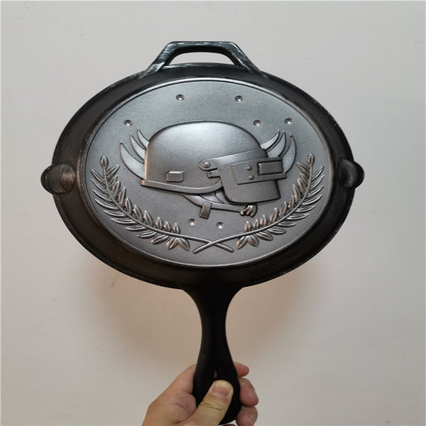1:1 Cosplay PU Weapon  Prop PUBG Saucepan Game Anime Role Play Halloween Cos Kids Gift Safety Toy Model 40cm