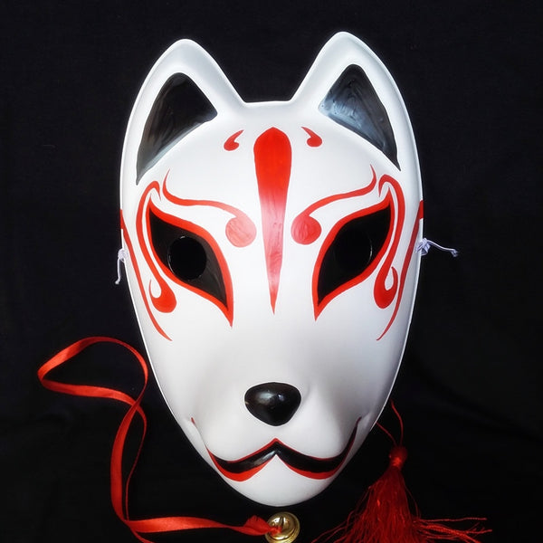 Anime Demon Slayer: Kimetsu no Yaiba Kamado Tanjirou Cosplay Maske Fox Dog Mask Japanische Private Fox Maske Handbemalt