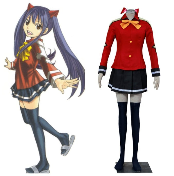 Fairy cos Tail Wendy Marvell Outfit Cosplay Costume