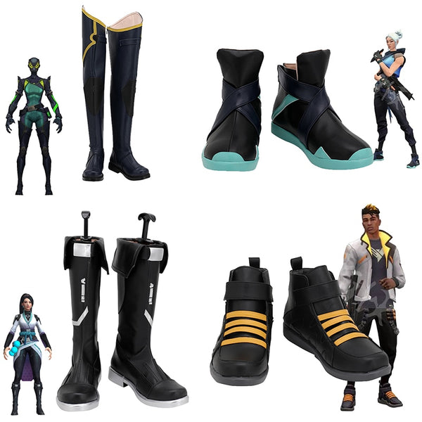 Game Va lorantnt Cosplay Shoes Sagege Jettett Viperer a Phoenix Shoes Halloween Carnival Boots Custom Made Cosplay Props Accessories