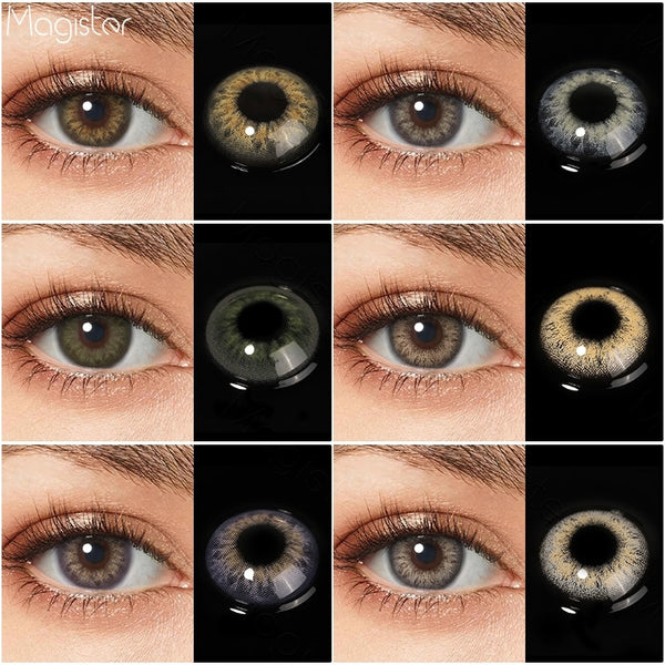 1 Paar Mehrfarbige Linsen Kontaktlinsen Jährlich Farbige Kontakte Grüne Farbkontaktlinsen Für Augenkontakte 2021 Neu eingetroffen