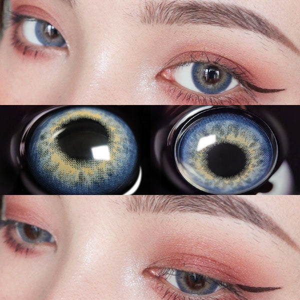 NEW Colored Contacts Lenses Fashion Blue Contacts Makeup Lens Myopia Degree Beautiful Pupil Cosmetic Lens