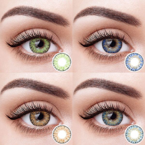 1 Paar (2 Stück) Beauty Series Cosplay Farbige Kontaktlinsen für Augen Kosmetische Kontaktlinsen Augenfarbe