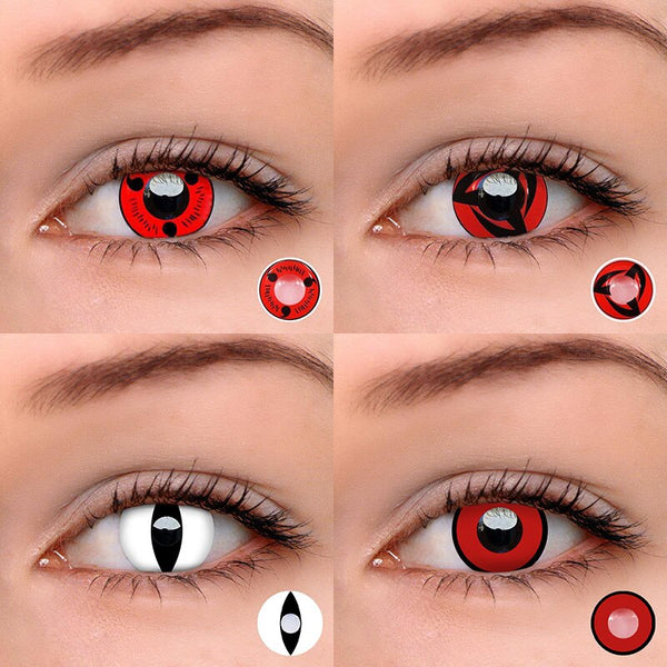 2 STÜCKE Halloween Farbige Kontaktlinsen Bloodcurdling Farbe Cosplay Kontaktlinsen für Augen