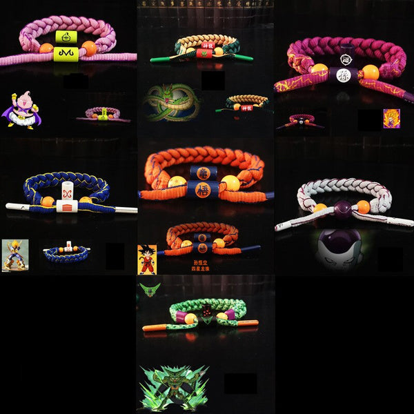 New Anime Son Goku Kakarotto Frieza Cosplay Accessories Saiyan Vegeta Bracelet Nylon Wristband Hand Strap Bangle Jewelry Props