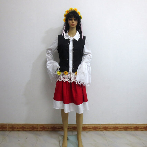 Hetalia Axis Powers Polen Kleid Uniform COS Kleidung Party Halloween Uniform Outfit Cosplay Kostüm