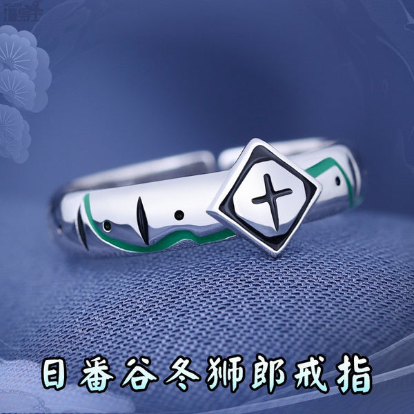 Bleaches Hitsugaya Toushirou 925 Sterling Silver Finger Ring Fashion Decorations Jewelry Unisex Adjustable Xmas Gift