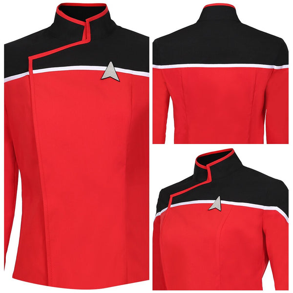 Star Cosplay Trek Cosplay Kostüm Mantel Frauen Uniform Anzug Halloween Kostüme Damenbekleidung Sportbekleidung Mantel