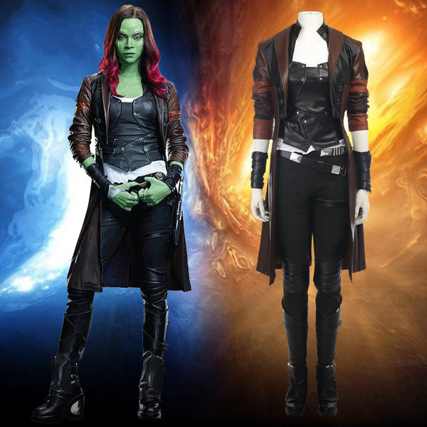 Movie Guardians Cosplay Galaxy 2 Gamora Cosplay Costume Superhero Halloween Costume for Adult Costom Made Cosplay Suit