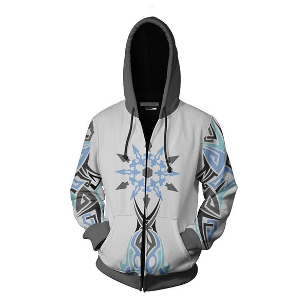 Anime Hoodie Weisss Schneee Cosplay Costume 3D Printed Zipper Jacket Sweatshirt