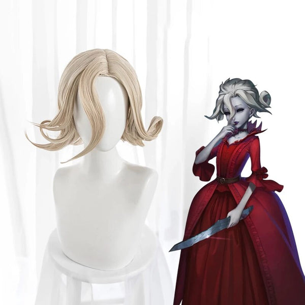 Mrs. Red Mary Red Monitore Game Identity V Crimson Lolita Cosplay Wig Hair