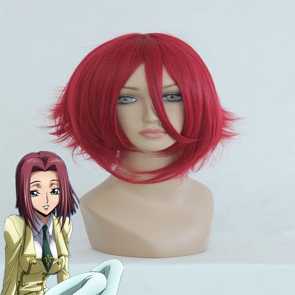 Anime Code Geass Lelouch Of The Rebellion Cosplay Wigs Kallen Stadtfeld Cosplay Wig Synthetic Wig Hair