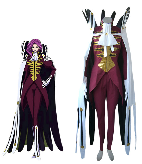 Code G Geassass Corneliaia l li B Britanniaia Holyly Britannianan Empire Uniform Cosplay Costume