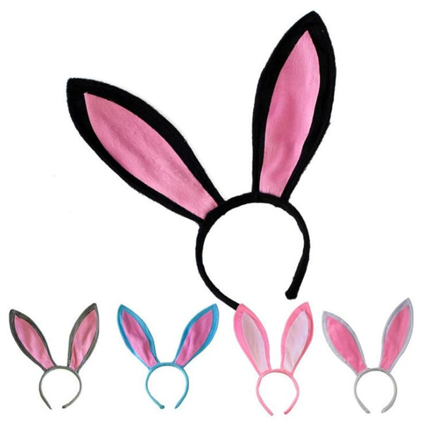 Woman Girl Plush Fluffy Bunny oh a Rabbit Ears Headband Costume Hair Accessory Cosplay Halloween Christmas Props Long Ear