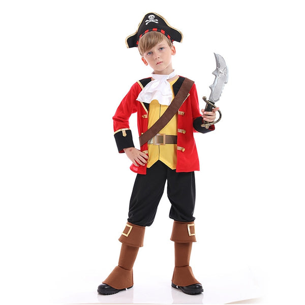 Kids Cosplay Costumes Kawaii Fairy Tale Pirate a Captain Stage Performance Clothing Halloween Cute Childs Cosplay Clothes
