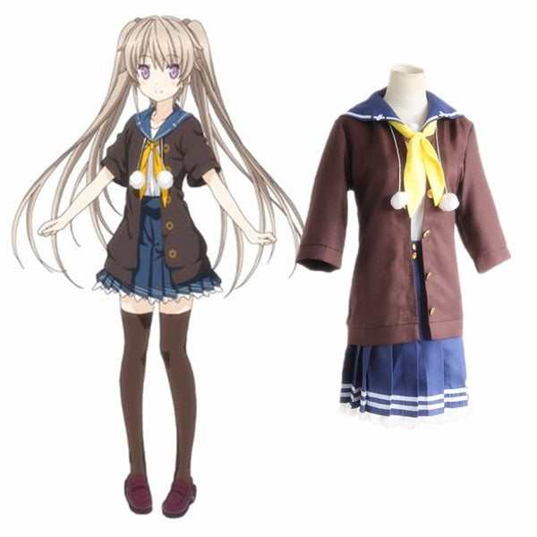 Unisex Anime JK Cosplay Ao Kanatata no Four Rhythm Mashiroro Arisakaka mashiroro Cosplay Costumes Daily Student Uniform