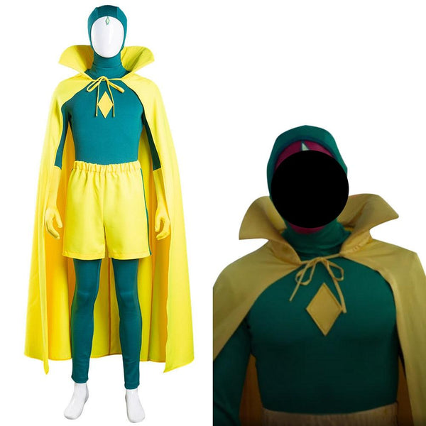Anime WandaV Cosplay Costume Jumpsuit Cloak Outfits Halloween Carnival Suit Women Men Gift