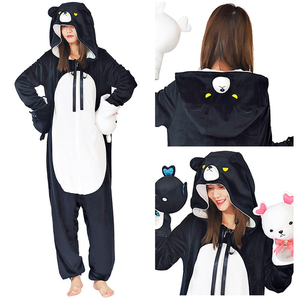 Kuma Yuna Kuma Anime Kuma Bear Cosplay Costume Pajamas Onesies One Double-sided Sleepwear Pajamas Halloween Carnival Suit