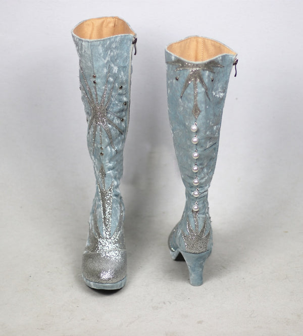 New Snows a Queen Prince Annana Elsasa Cosplay Adult Girls Shoes Boots Halloween Wedding Shoes Boys