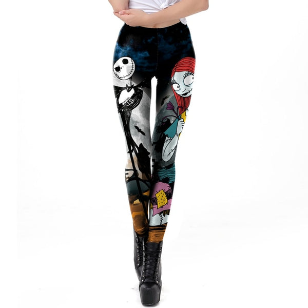 Fashion Zombieie Series Legging For Women Push-up Fitness Leggins Pants Casual Halloween Party Trousers