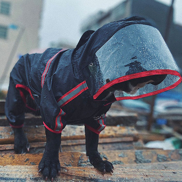 Dog Raincoat  Reflective Waterproof Pet Dog Raining Coat Thin Rain Jumpsuit for Golden Retriever Corgi Shiba Inu French Bulldog
