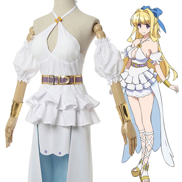 Anime Comic Cautiousus Hero The Hero Is Overpowereded but Overly Cautiousus Cosplay Costumes Ristartete Cosplay Costume White Dresses