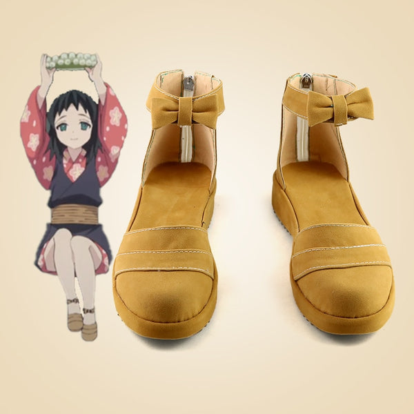 Anime Comic Demon cos Slayer Kimetsu no Yaiba Cosplay Shoes Makomo Cosplay Shoes Halloween Party Daily Leisure Shoes Yellow sandals