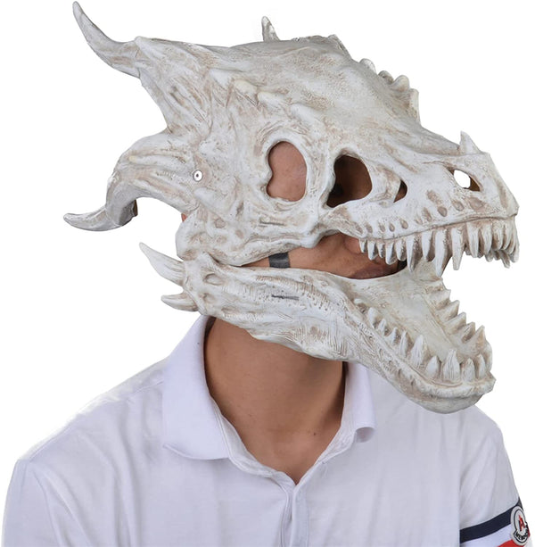 Drachenmaske beweglicher Drache/beweglicher Kiefer Dino-Maske beweglicher Kiefer Dinosaurier-Dekor-Maske