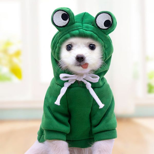 Winter Dog Clothes Soft Fleece Sweater Dog Hoodies Christmas Sweatshirt with Hood Cute Plush Bichon Winter Overall for Dogs Cats
