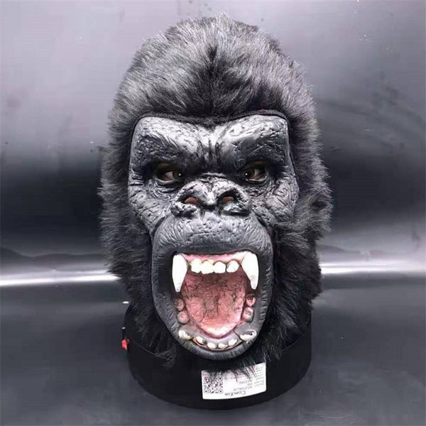 King Kong Planet of The Apes Gorilla Mask Hood Monkey Latex Animals Masks Blood Scary Halloween Animal Adult Monkey Head Mask